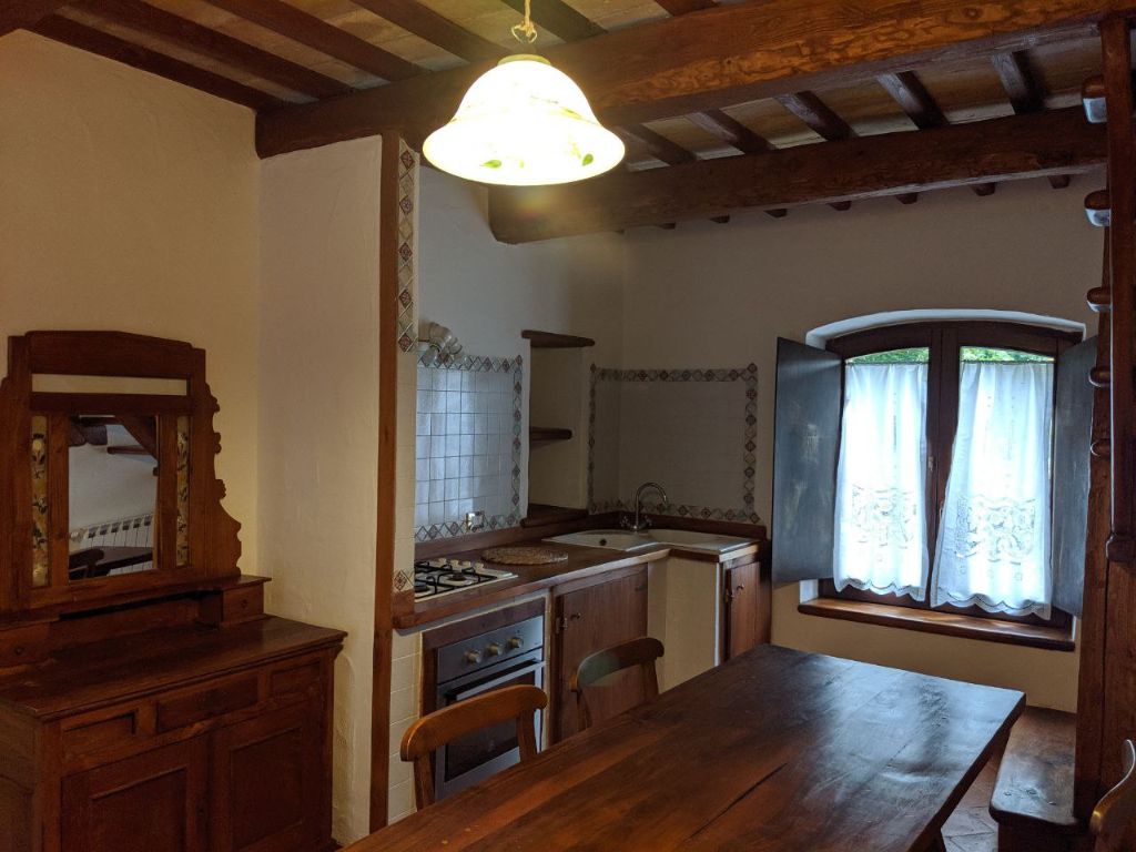 Cucina del Mini Appartamento a Casa Mameli